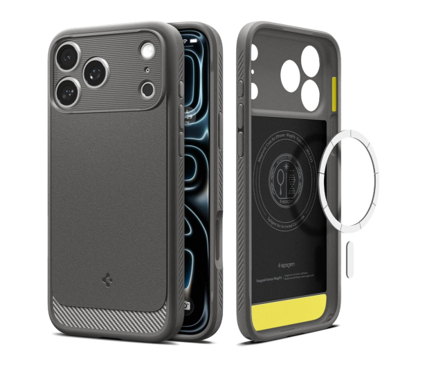 Spigen Rugged Armor MagSafe do iPhone 18 Pro/17 Pro (gray) - 1586433 - zdjęcie 2